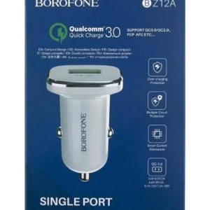 Автомобильное зарядное устройство BOROFONE BZ12A QC 3.0